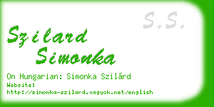 szilard simonka business card